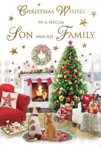 Picture of CHRISTMAS WISHES SON & FAMILY CARD